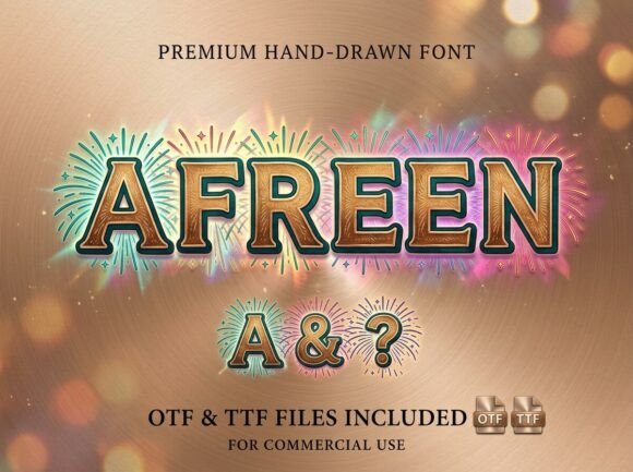 Afreen: A Vibrant Display Font for Bold Campaigns