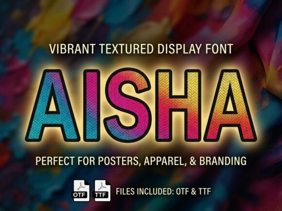 Aisha Font: Bold and Vibrant