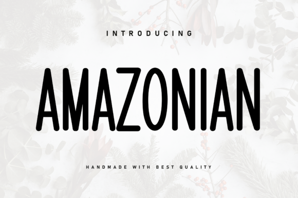 Amazonian: A Handwritten Font for Elegant Design