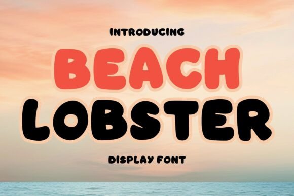 Beach Lobster Font for Creative Campaigns