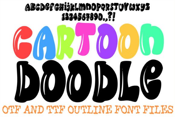 Cartoon Doodle Font for Creative Branding