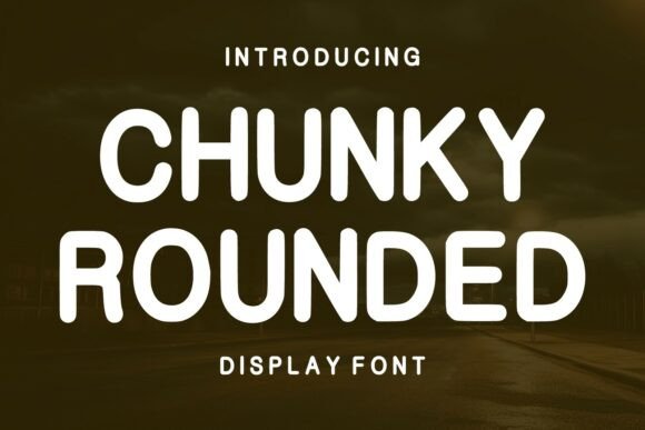 Chunky Rounded Font for Web Design