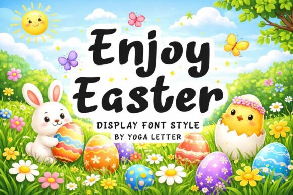 Enjoy Easter Font for Creative Projects