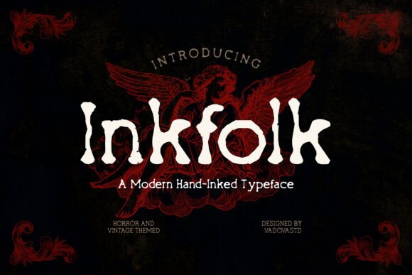 Inkfolk Font for Editorial Design