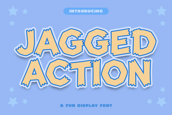 Jagged Action Font for Bold Web Design