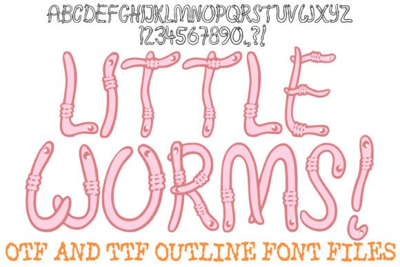 Little Worms Font for Playful Branding
