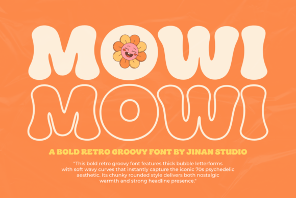 Mowi Font: Retro Groove for Creative Projects