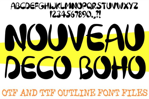 Nouveau Deco Boho Font