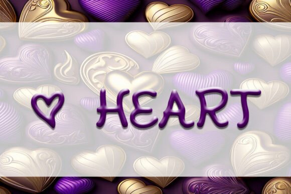 O Heart Font for Creative Projects