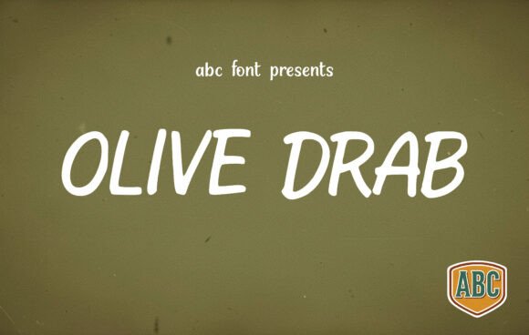 Olive Drab Font for Business Branding