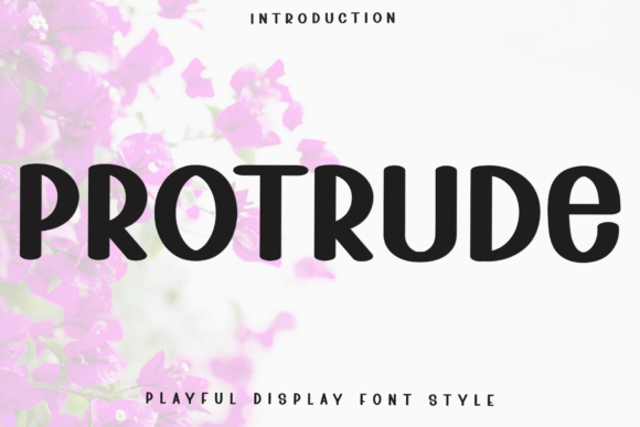 Protrude: A Festive Display Font