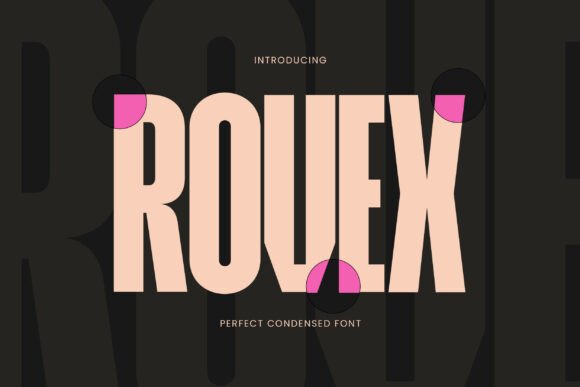Rovex: A Bold Display Font for Editorial Design