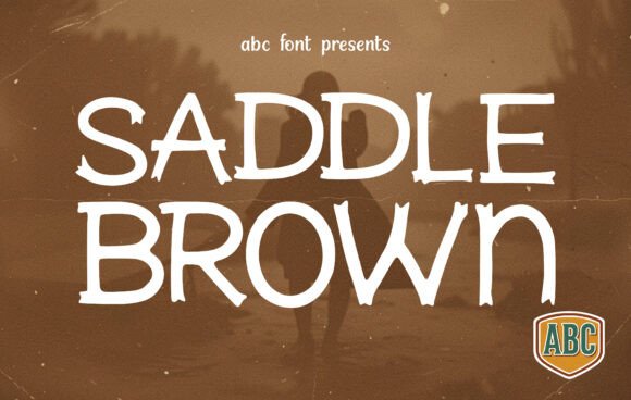Saddle Brown Font for Creative Projects