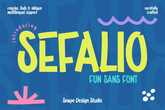 Sefalio: A Bold Display Font for Creative Branding