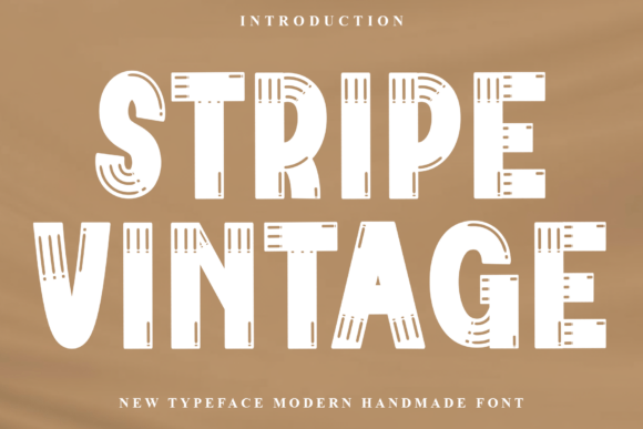 Stripe Vintage Font for Business Branding