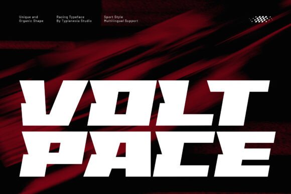Voltpace: A Bold Display Font for Dynamic Design
