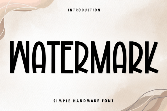 Watermark Font for Elegant Design